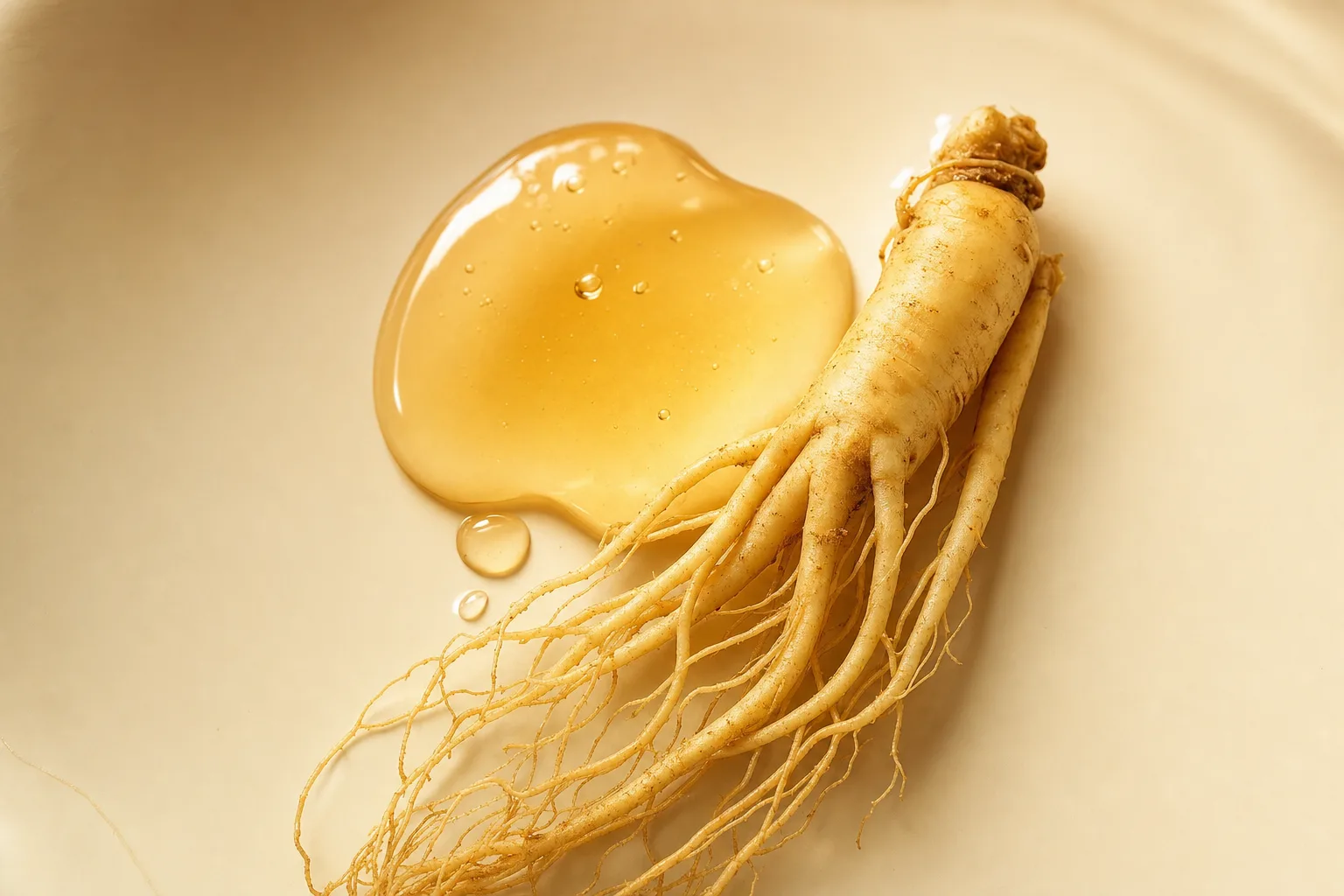 Editorial ginseng still life to accompany Sulwhasoo Jinseol Serum