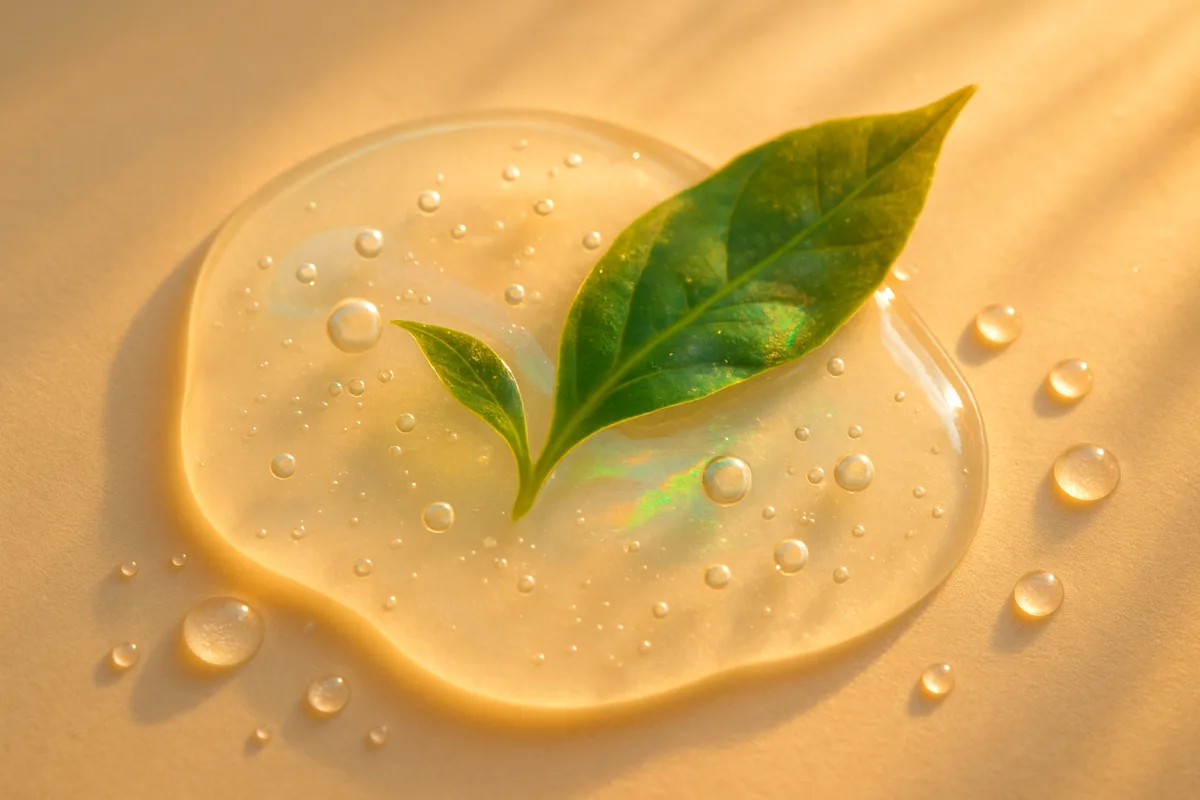 Close-up of the Green Tea Seed Serum texture
